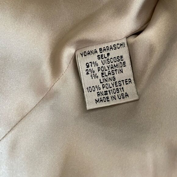 Yoana Baraschi Nautical Blue Blazer Jacket Sz 6 Vintage - Picture 6 of 7